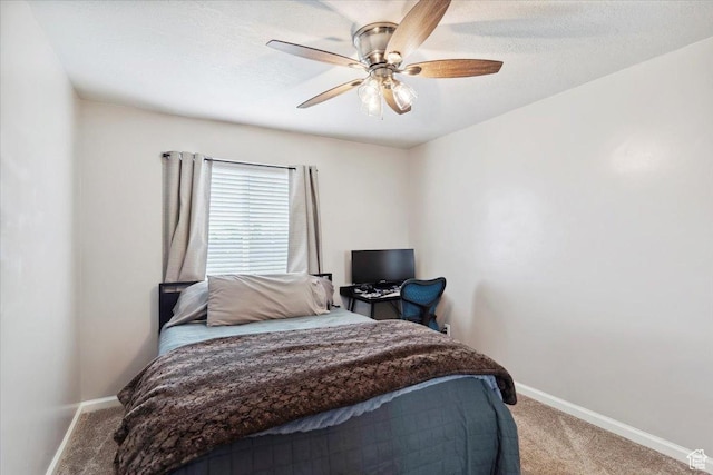3191 N 1500 E, Layton, UT 84040 - bedroom with light carpet, baseboards, and ceiling fan