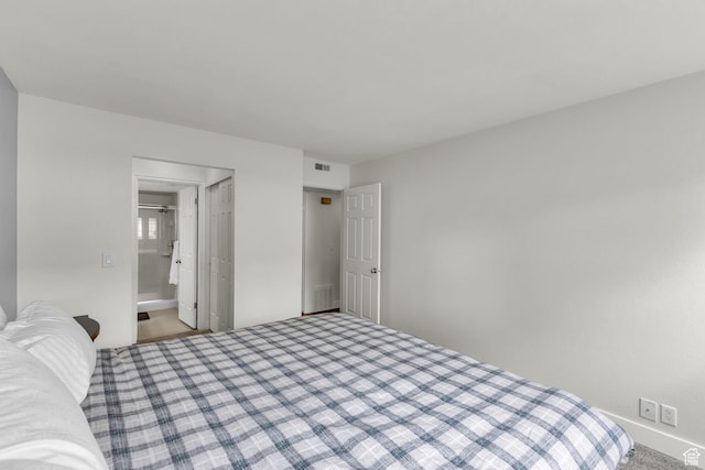 bedroom with carpet floors
