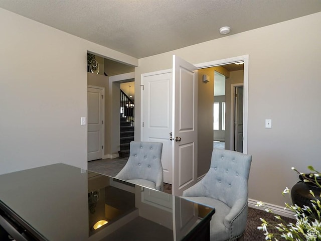 3286 S 2275 W, West Haven, UT 84401 - sitting room with stairs, baseboards, and carpet flooring