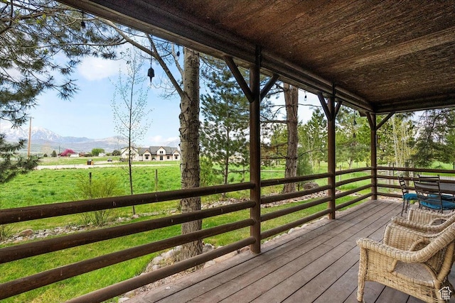 448 S 8600 E, Huntsville, UT 84317 - wooden deck with a mountain view