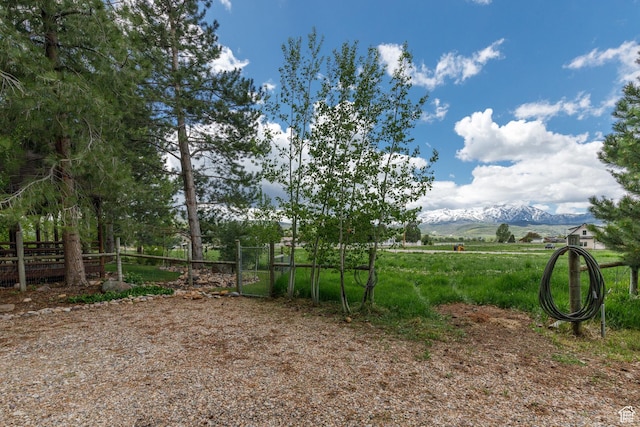 448 S 8600 E, Huntsville, UT 84317 - view of yard with fence, a mountain view, and a rural view
