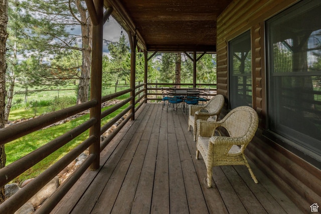 448 S 8600 E, Huntsville, UT 84317 - view of wooden deck