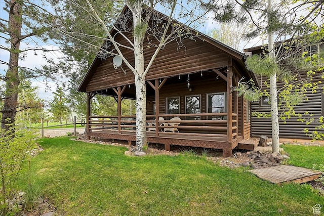 448 S 8600 E, Huntsville, UT 84317 - exterior space with a lawn and a deck