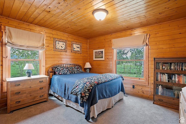 448 S 8600 E, Huntsville, UT 84317 - bedroom with carpet, wood ceiling, and wood walls