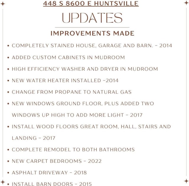 448 S 8600 E, Huntsville, UT 84317 - view of a document