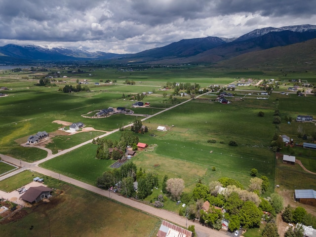 448 S 8600 E, Huntsville, UT 84317 - aerial overview of property's location with rural landscape and a mountainous background