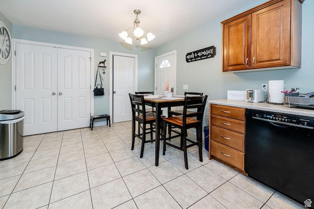 101 E 630 N # 7, Smithfield, UT 84335 - dining area with a chandelier and light tile patterned flooring