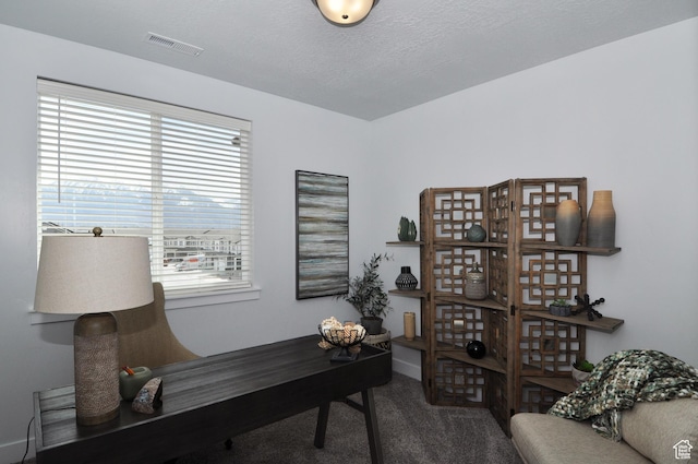 office area with carpet