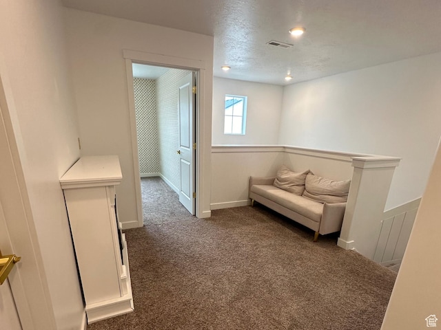 3452 W Pond Dr S, Lehi, UT 84043 - living area featuring dark carpet and baseboards