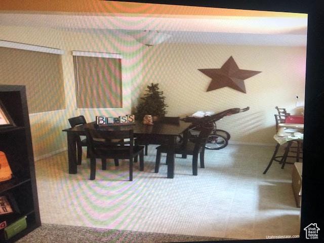 3923 W Rockwood Way Unit G, West Valley City, UT 84120 - dining space featuring wallpapered walls and baseboards