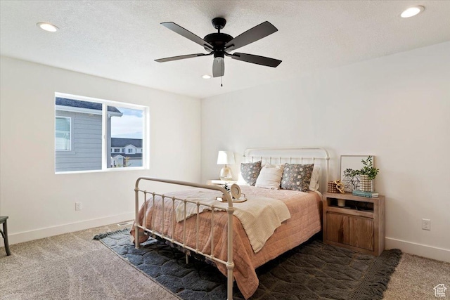 2085 W 1575th Ct S Unit 126, West Haven, UT 84401 - bedroom featuring carpet, recessed lighting, baseboards, and a ceiling fan