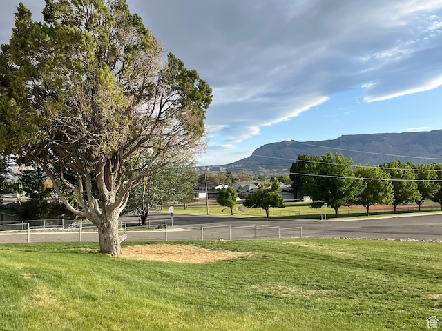 view of mountain background