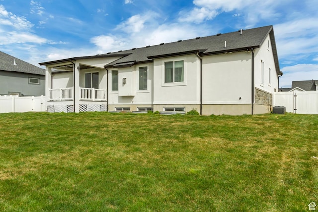 3537 S 5050 W, West Haven, UT 84401 - rear view of house with central AC unit and stucco siding