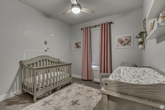 3537 S 5050 W, West Haven, UT 84401 - carpeted bedroom featuring baseboards and ceiling fan