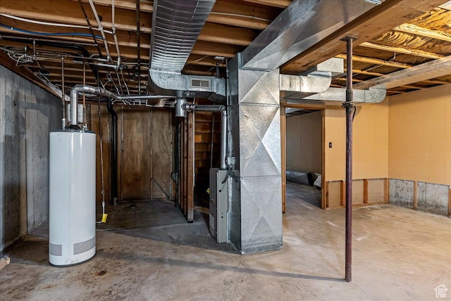 830 E Main St, Grantsville, UT 84029 - unfinished basement featuring water heater and heating unit