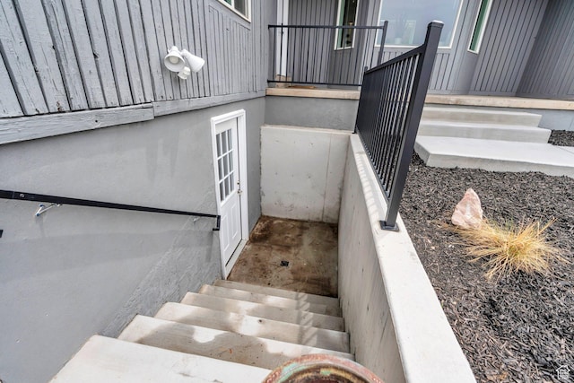 view of stairs