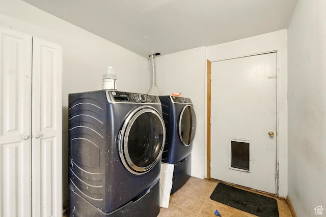1170 N 1600 W, Lewiston, UT 84320 - laundry room with separate washer and dryer and light tile patterned floors