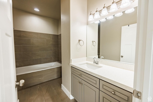 972 S High Ridge Rd, Spanish Fork, UT 84660 - bathroom featuring vanity and recessed lighting
