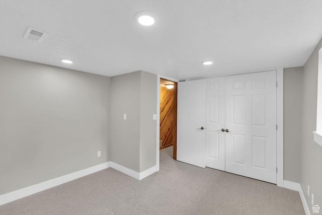 770 W 550 N, Clearfield, UT 84015 - unfurnished bedroom with carpet, a closet, recessed lighting, and baseboards
