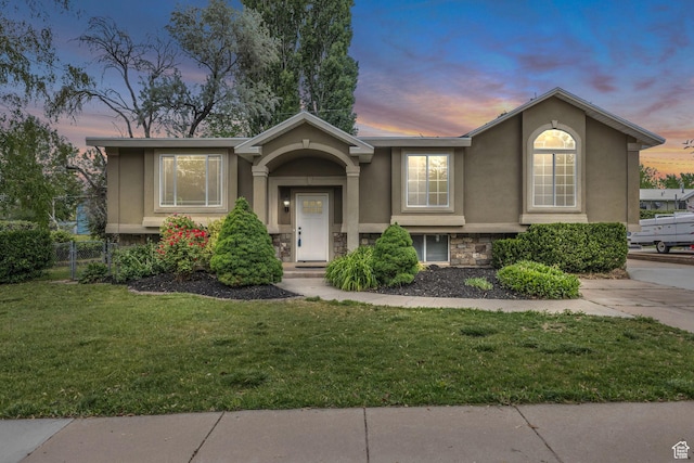 770 W 550 N, Clearfield, UT 84015 - view of front of property with stone siding and stucco siding