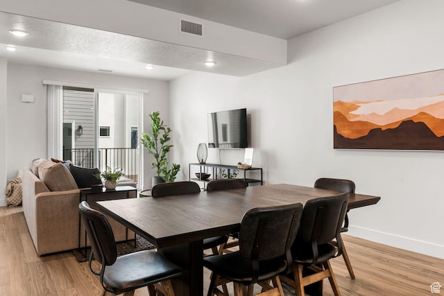 2336 W James Way Unit J34, West Haven, UT 84401 - dining area with light wood-style flooring, baseboards, and recessed lighting