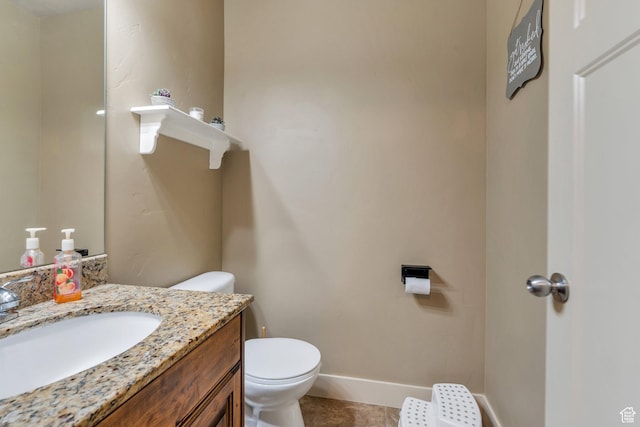 641 W 1450 S, Springville, UT 84663 - half bath featuring vanity, toilet, and baseboards