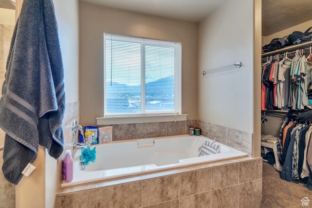 641 W 1450 S, Springville, UT 84663 - full bath with healthy amount of natural light, a walk in closet, and a garden tub