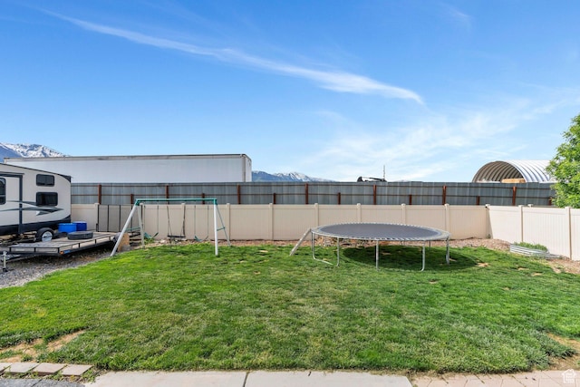 641 W 1450 S, Springville, UT 84663 - view of yard featuring a trampoline and a playground