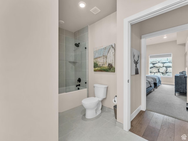 909 W Peace Tree Trl W Unit 416, Heber City, UT 84032 - ensuite bathroom featuring toilet, baseboards, washtub / shower combination, and recessed lighting