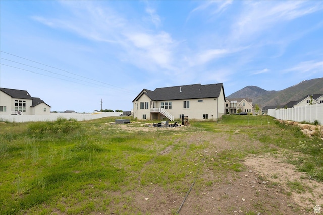 709 W 400 N, Mapleton, UT 84664 - back of property with fence and a mountain view