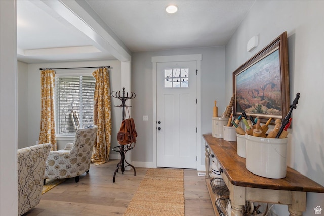 709 W 400 N, Mapleton, UT 84664 - entryway featuring light wood-type flooring and baseboards