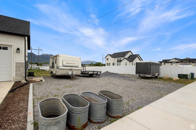 709 W 400 N, Mapleton, UT 84664 - view of yard with a mountain view and fence