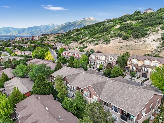 14910 S Ox Cart Ln, Draper, UT 84020 - aerial view of residential area featuring a mountainous background