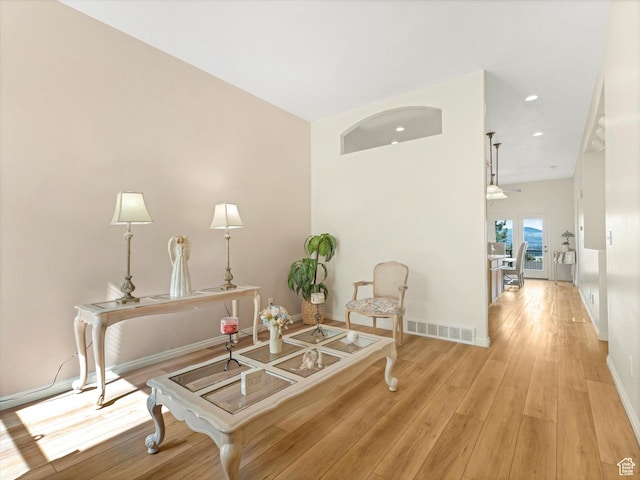 14910 S Ox Cart Ln, Draper, UT 84020 - living area with light wood finished floors and recessed lighting