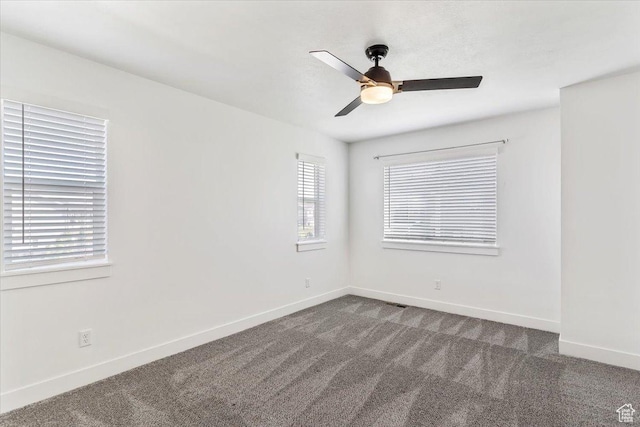 1908 S 1280 W, Logan, UT 84321 - empty room with carpet floors, healthy amount of natural light, baseboards, and a ceiling fan