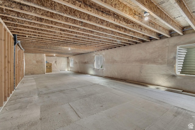 view of basement