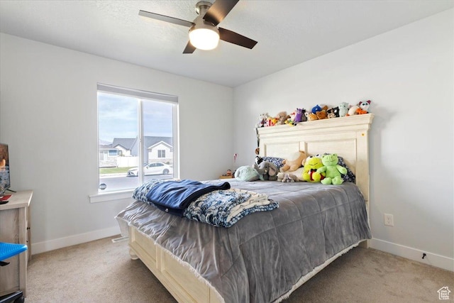 5118 N Blackbrush Dr, Eagle Mountain, UT 84005 - carpeted bedroom with baseboards and ceiling fan