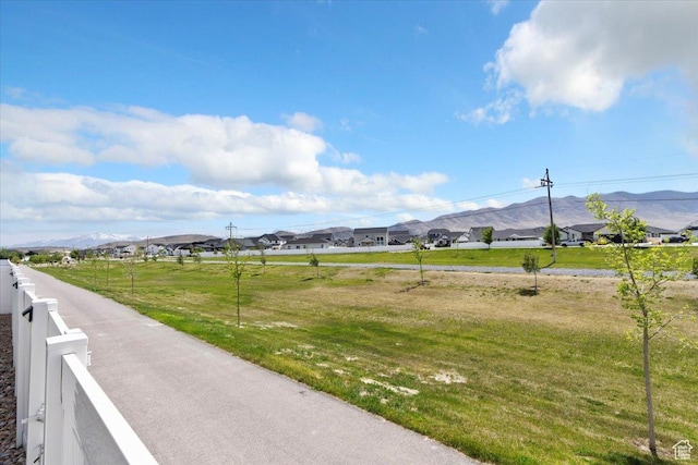 5118 N Blackbrush Dr, Eagle Mountain, UT 84005 - view of yard featuring a mountain view