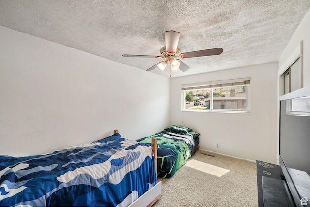 648 S 1350 E, Provo, UT 84606 - bedroom with a textured ceiling, carpet flooring, and ceiling fan