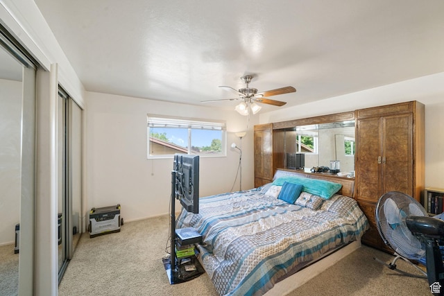 648 S 1350 E, Provo, UT 84606 - bedroom featuring carpet flooring, a closet, and ceiling fan