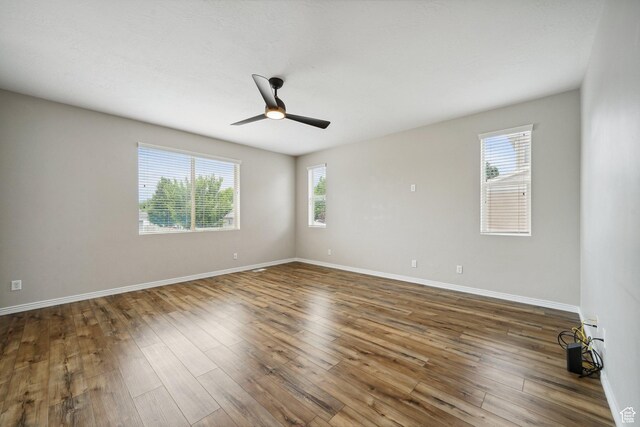 1805 W Grays Pl N, Lehi, UT 84043 - unfurnished room with ceiling fan, wood finished floors, and baseboards