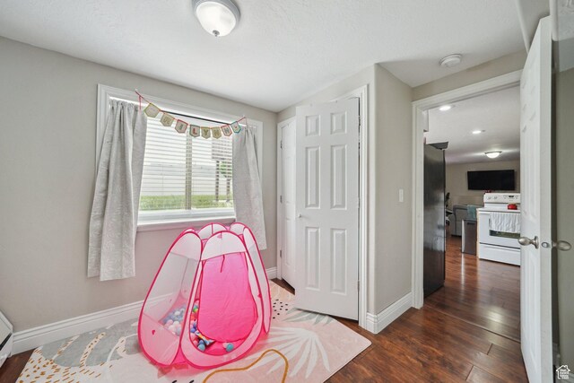 1805 W Grays Pl N, Lehi, UT 84043 - recreation room featuring baseboards and wood finished floors
