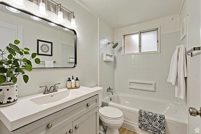 160 E 7060 S, Midvale, UT 84047 - bathroom with vanity, toilet, and shower / bathtub combination
