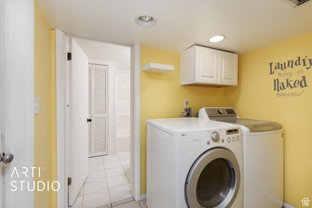 941 E Carnation Dr, Sandy, UT 84094 - clothes washing area featuring independent washer and dryer, cabinet space, and recessed lighting