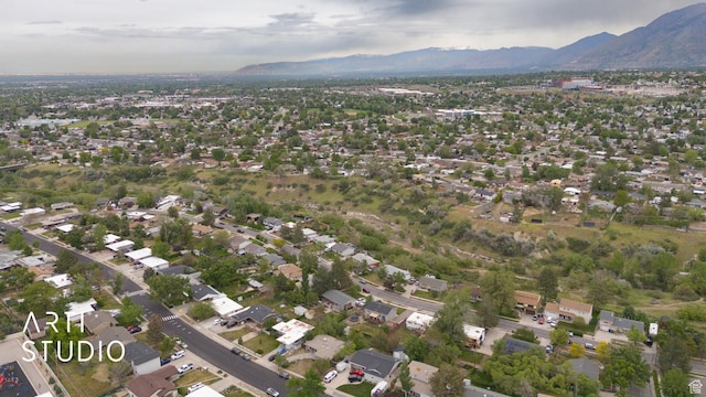 941 E Carnation Dr, Sandy, UT 84094 - aerial overview of property's location with a mountain backdrop