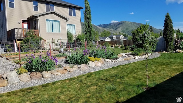 465 N 100th St E, Millville, UT 84326 - view of yard featuring a mountain view