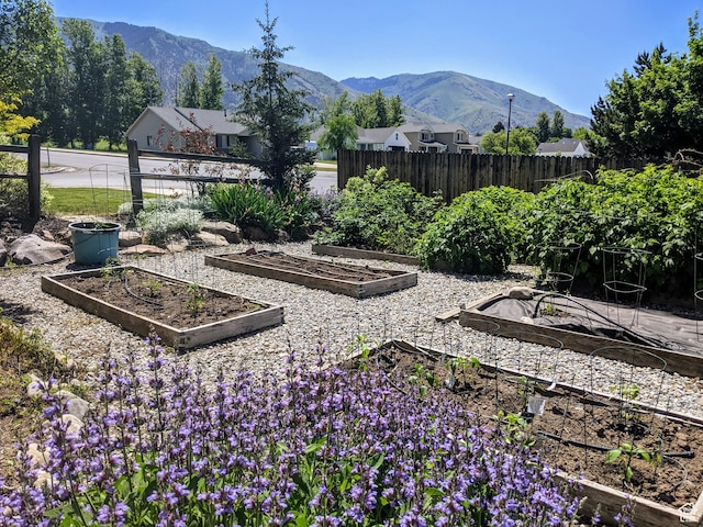 465 N 100th St E, Millville, UT 84326 - view of yard with a garden and a mountain view