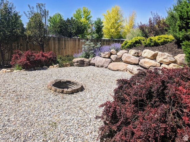 465 N 100th St E, Millville, UT 84326 - view of yard with a fire pit
