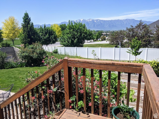 465 N 100th St E, Millville, UT 84326 - deck with a mountain view