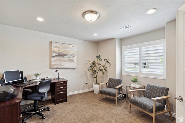 1776 W 3025 S, Syracuse, UT 84075 - office area with light colored carpet, baseboards, and recessed lighting